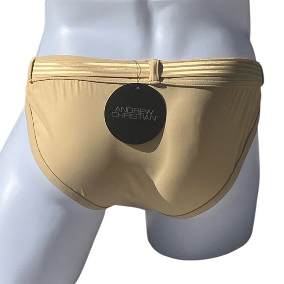 Andrew Christian Belt Bikini Tan Large - Picture 3 of 8